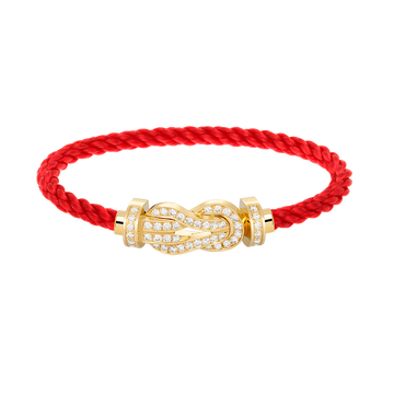 [Super CiCi ]CHANCE LARGE 8 FIGURE BUCKLE FULLDIAMOND BRACELET GOLD