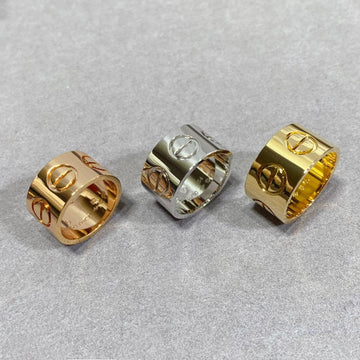 [Super CiCi ]LOVE 11MM LARGE RING