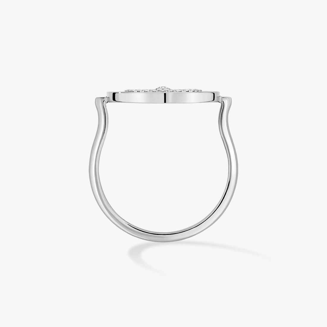 [Super CiCi]Lucky Move Paved Silver Diamond Ring