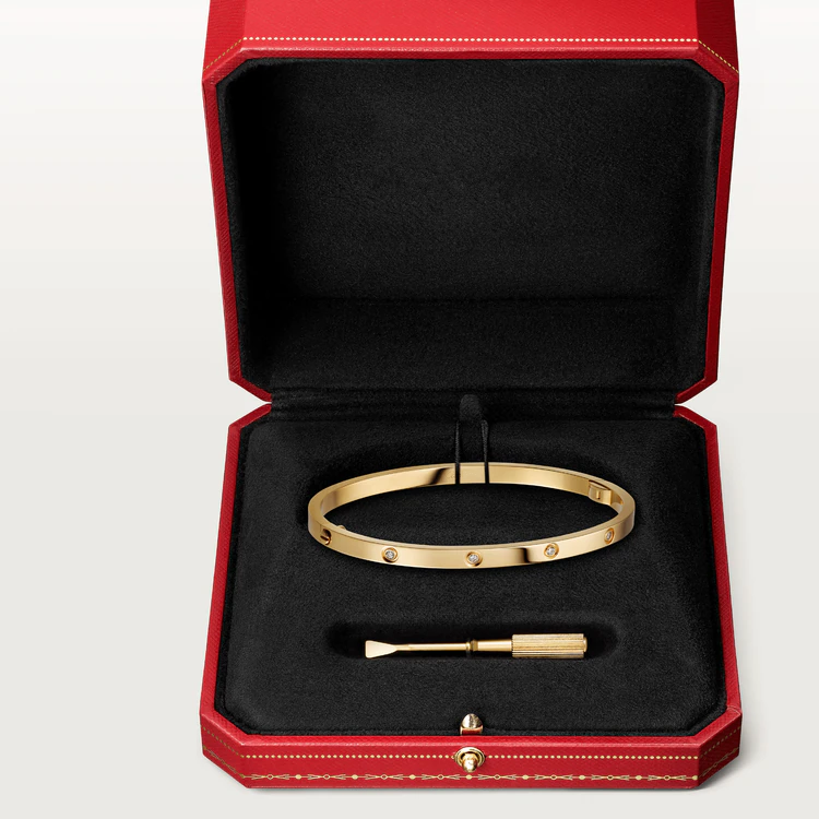 [Super CiCi ]LOVE BRACELET 3.65MM 10 DIAMONDS