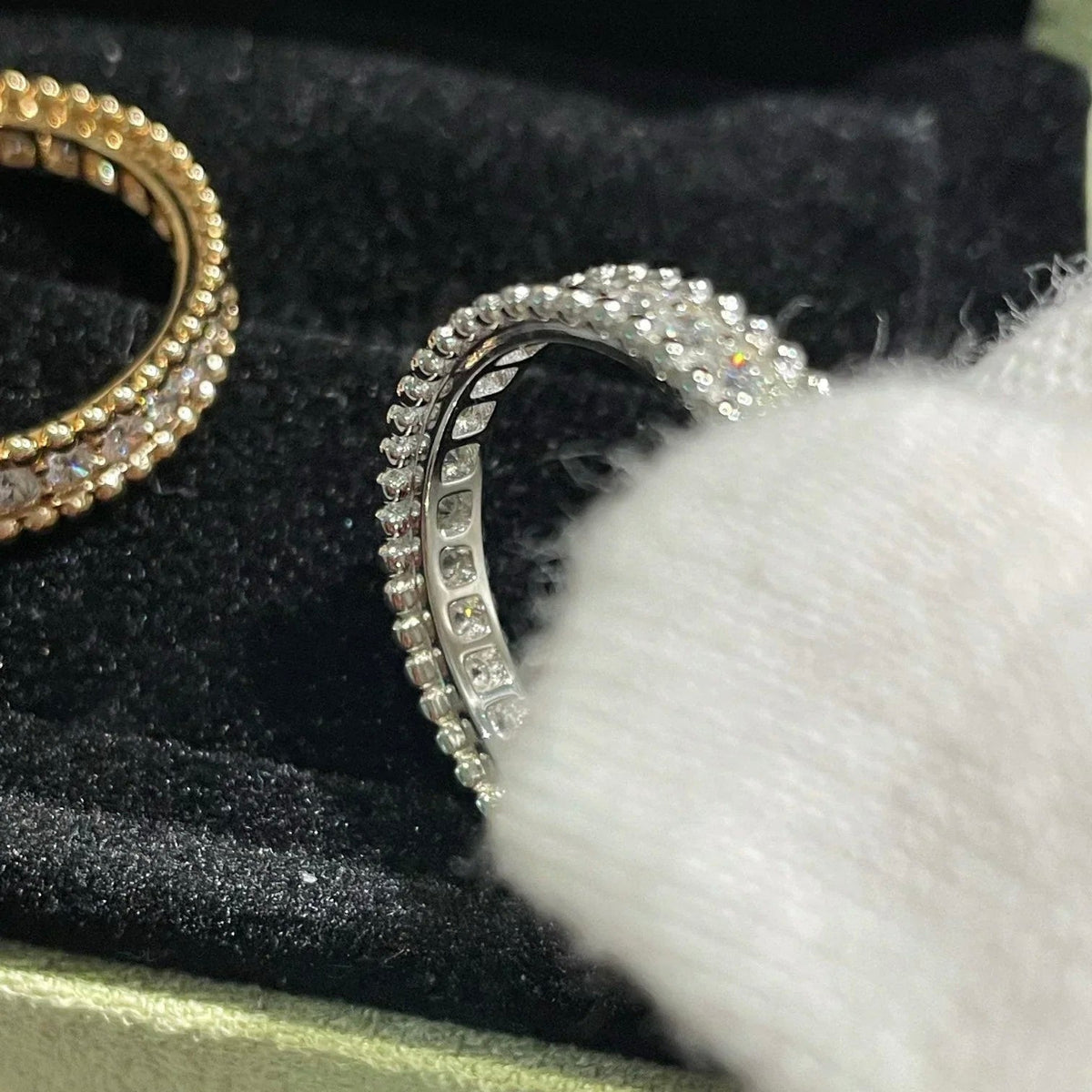 [Super CiCi ]PERLEE DIAMOND SILVER RING