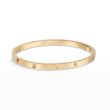 [Super CiCi ]LOVE BRACELET 3.65MM 6 DIAMONDS