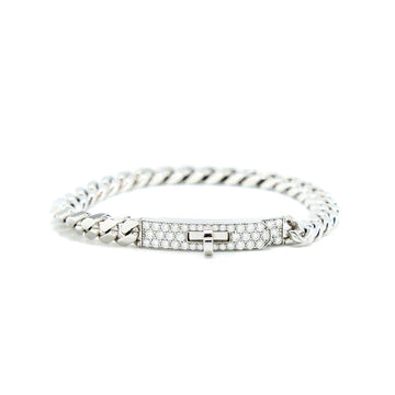 [Super CiCi ]KELLY CHAIN SILVER DIAMOND BRACELET