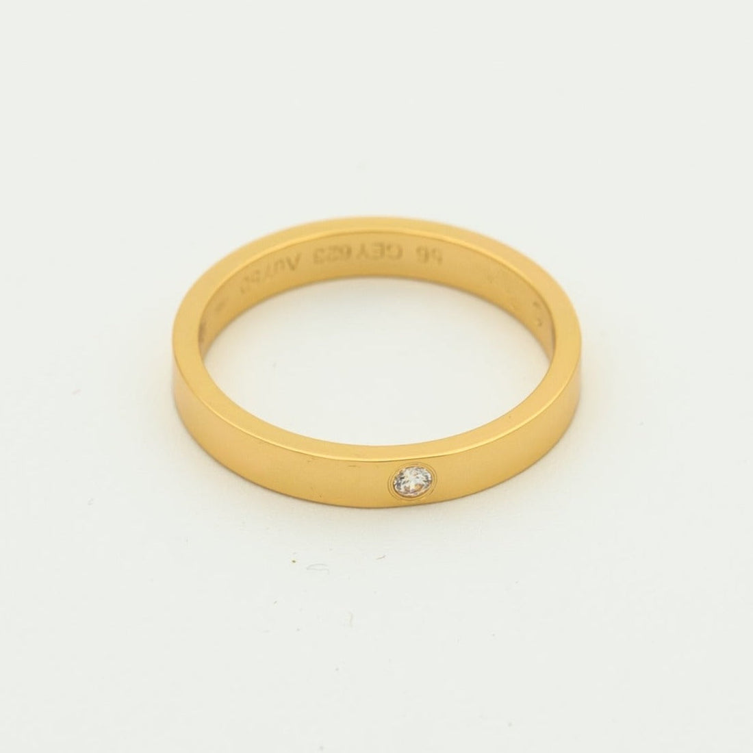 [Super CiCi ]LOVE RING 4MM 1 DIAMOND