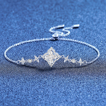 [Super CiCi]MARQUISE-CLOVER MOISSANITE BRACELET