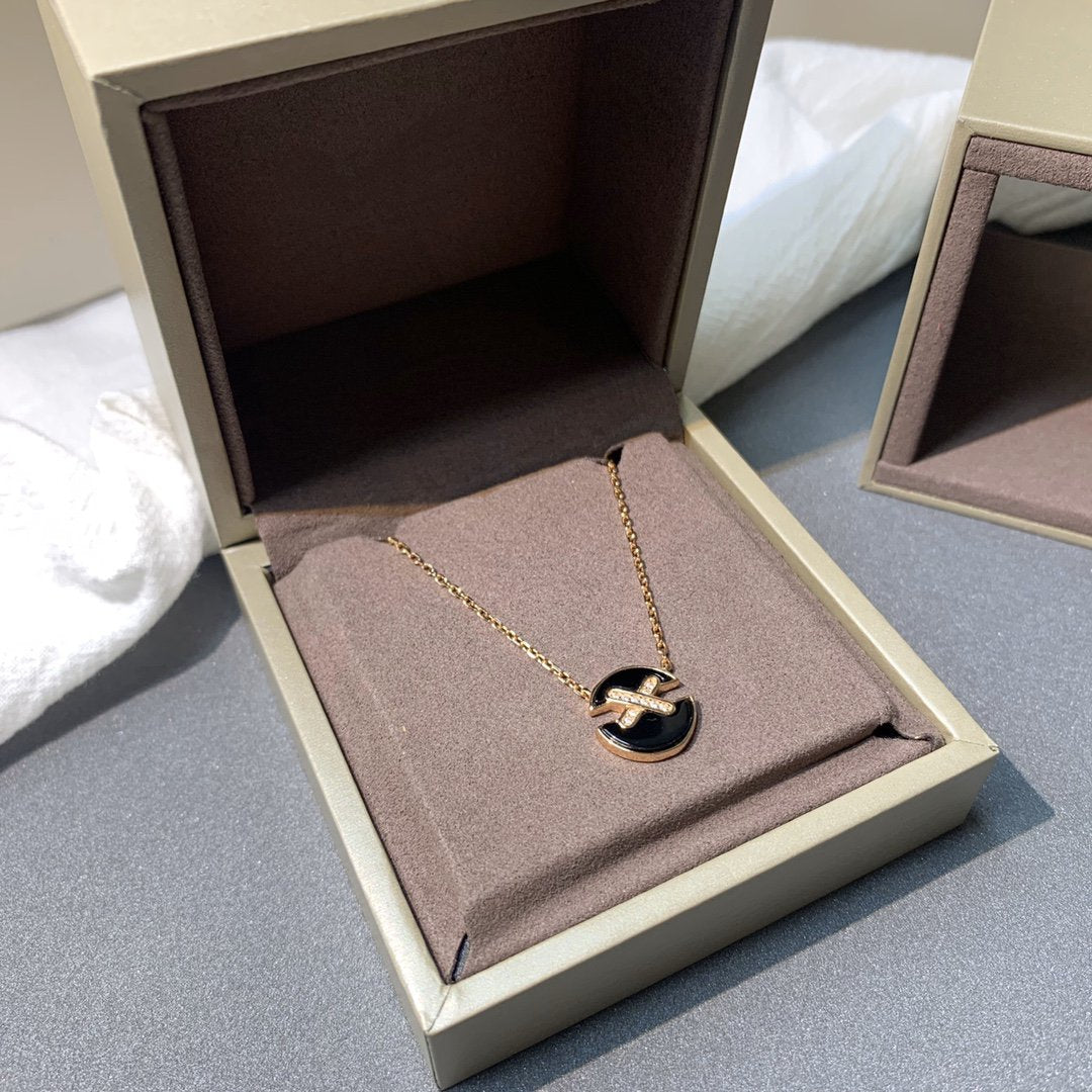 [Super CiCi ]JEUX DE PINK GOLD DIAMOND NECKLACE