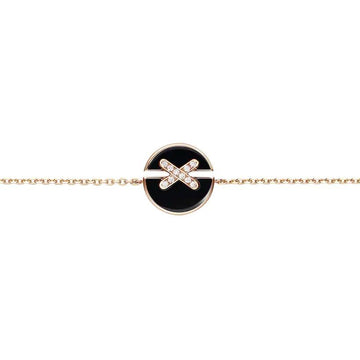 [Super CiCi ]JEUX DE BRACELET ONYX PINK GOLD DIAMOND