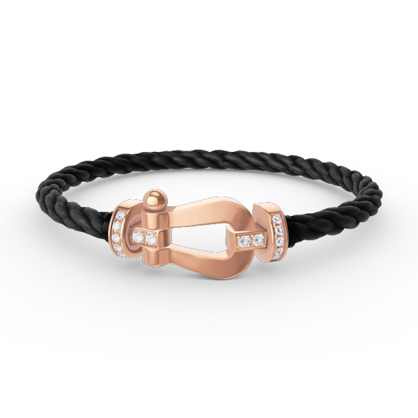 [Super CiCi ]FORCE LARGE HORSESHOE HALF DIAMOND BRACELET ROSE GOLD