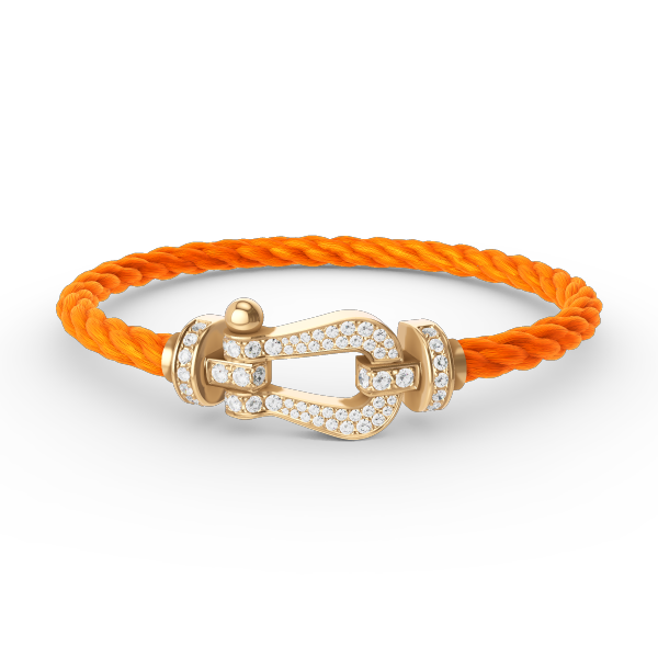[Super CiCi ]FORCE LARGE HORSESHOE FULL DIAMOND BRACELET GOLD