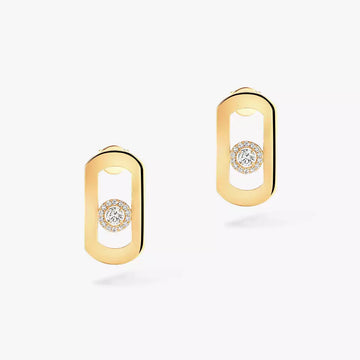[Super CiCi]So Move Diamond Earrings in Yellow Gold