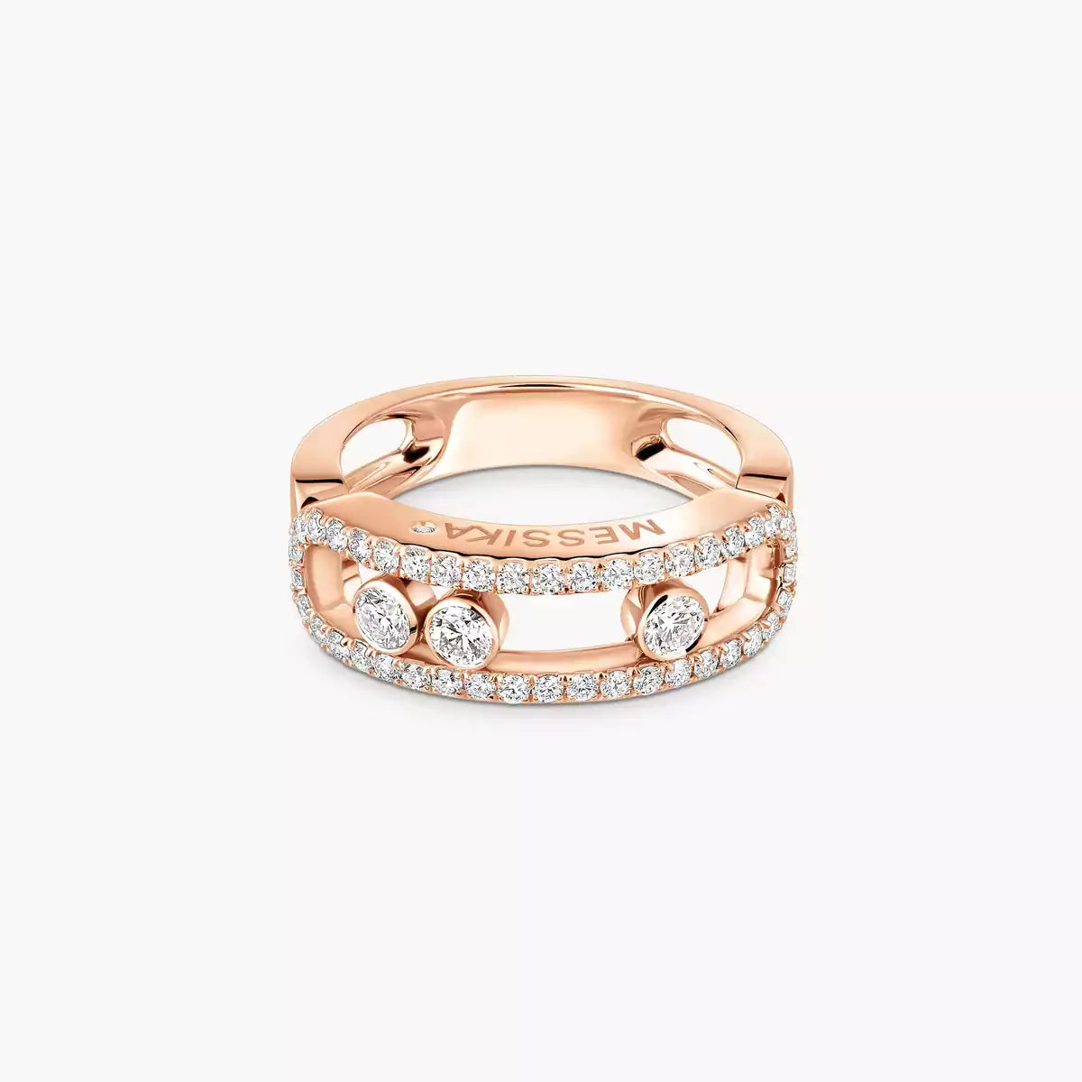 [Super CiCi] Move Diamond Pave Ring