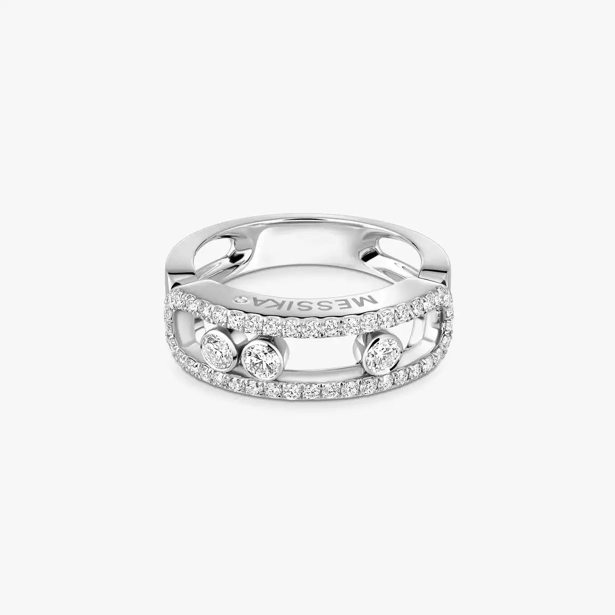 [Super CiCi] Move Diamond Pave Ring