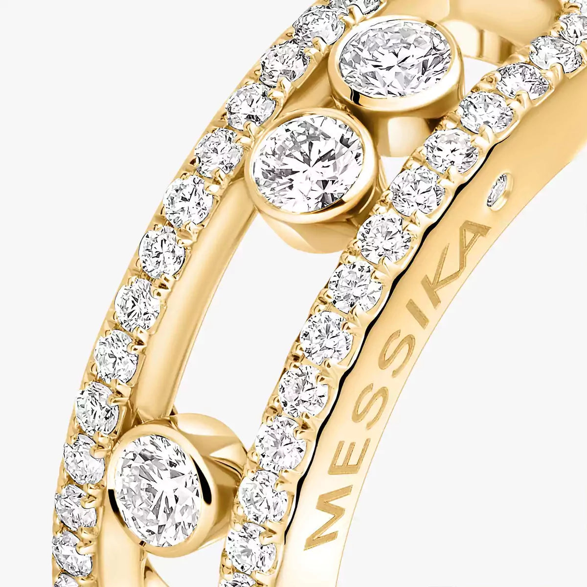 [Super CiCi] Move Diamond Pave Ring