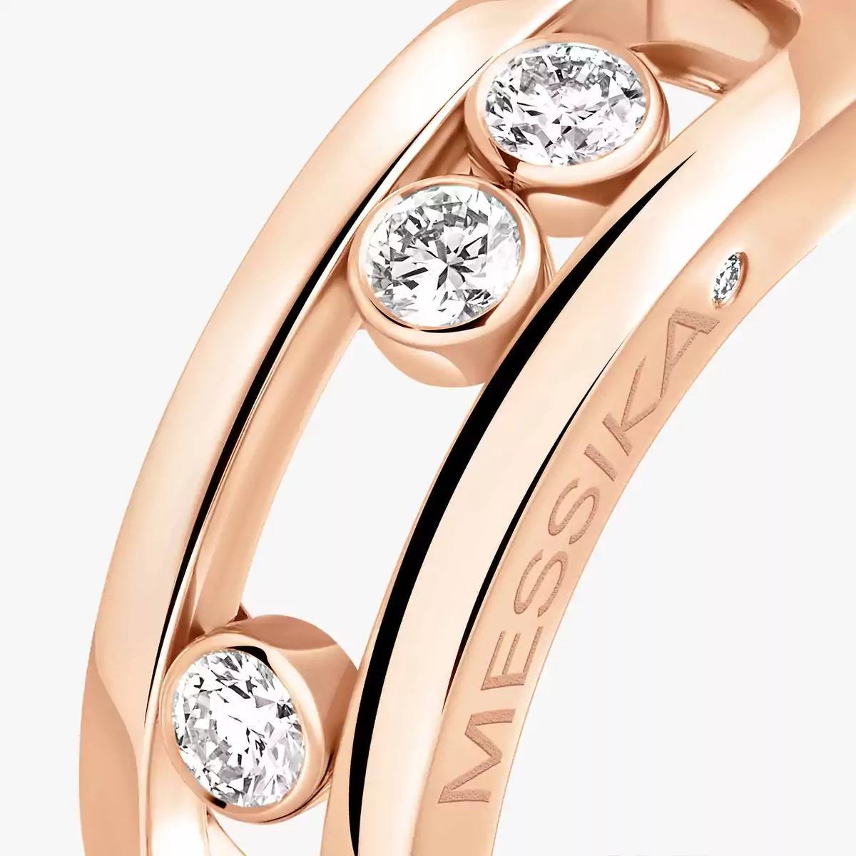 [Super CiCi]  Move Gold Diamond Ring