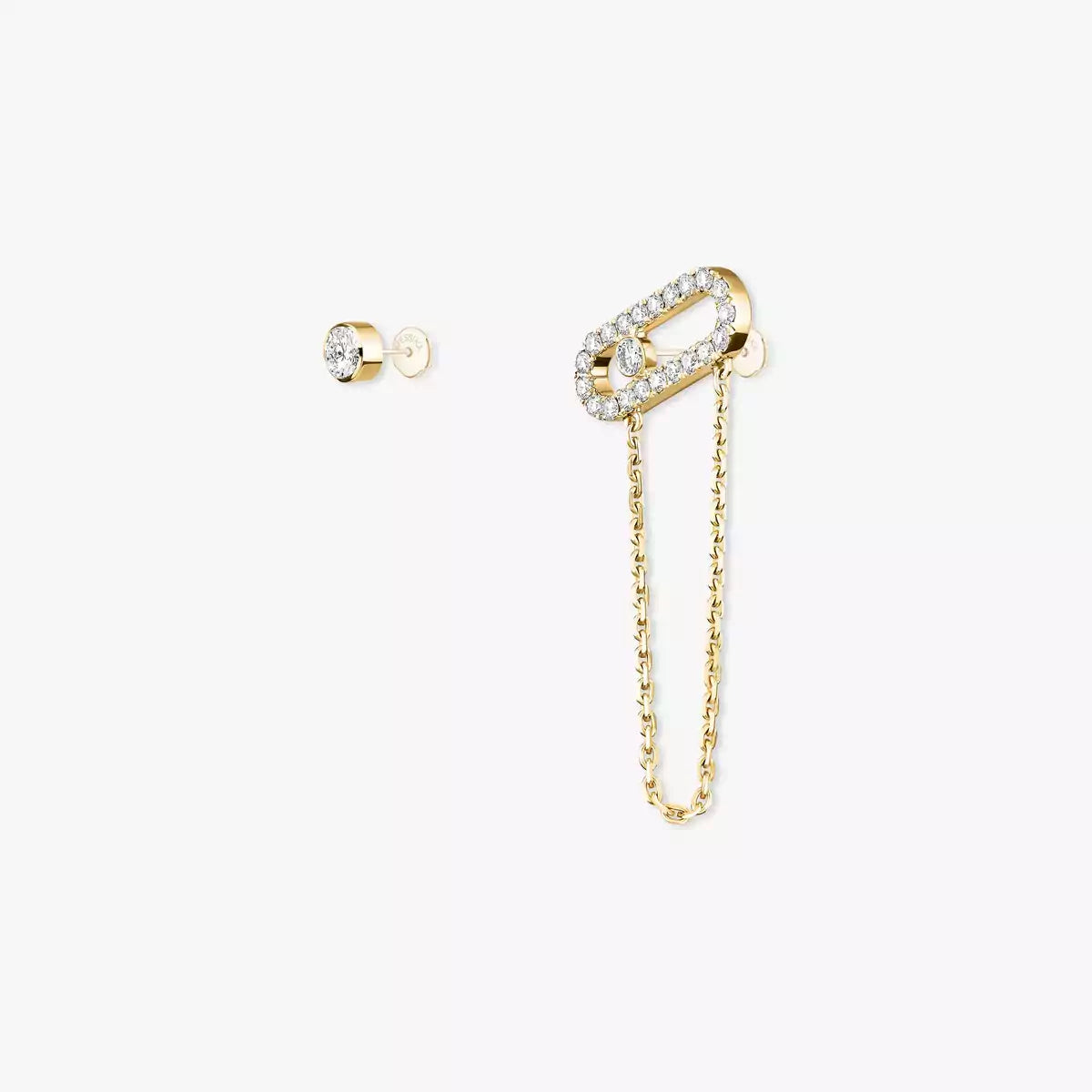 [Super CiCi]Move Uno Diamond Earrings