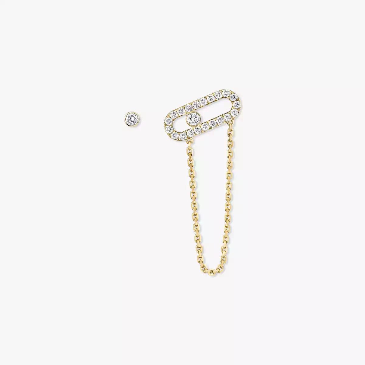 [Super CiCi]Move Uno Diamond Earrings