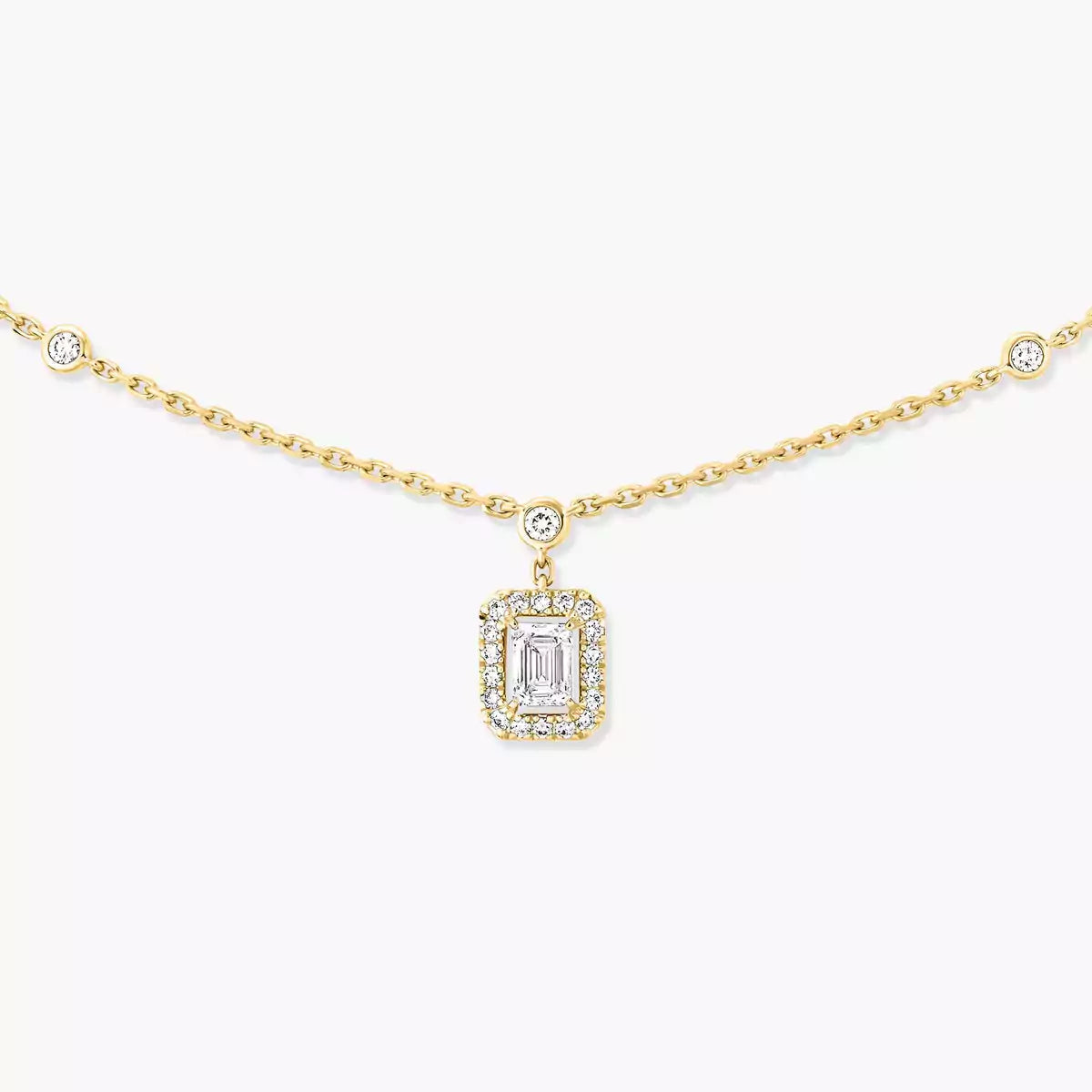 [Super CiCi]My Twin Diamond Necklace in Silver