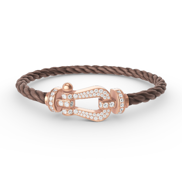 [Super CiCi ]FORCE LARGE HORSESHOE FULL DIAMOND BRACELET ROSE GOLD