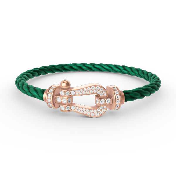 [Super CiCi ]FORCE LARGE HORSESHOE FULL DIAMOND BRACELET ROSE GOLD
