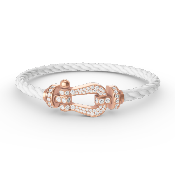 [Super CiCi ]FORCE LARGE HORSESHOE FULL DIAMOND BRACELET ROSE GOLD
